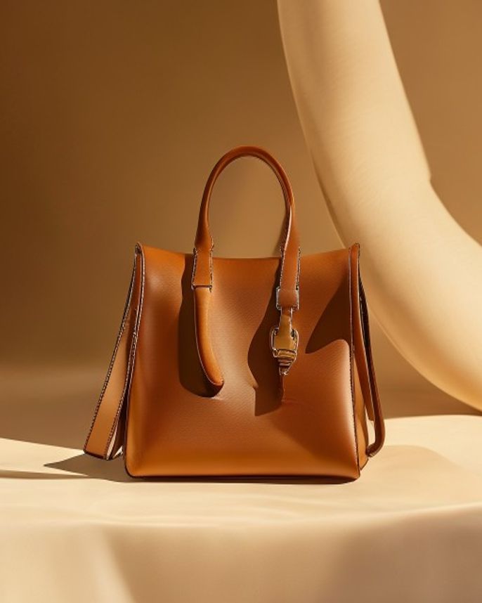 Demi Shoulder bag in cognac leather